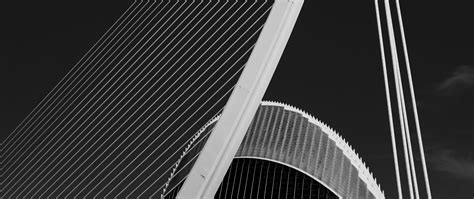 Download wallpaper 2560x1080 bridge, architecture, design, bw ...