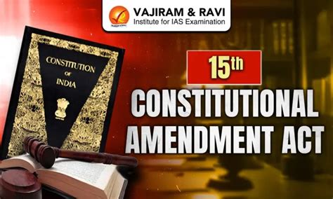 15th Constitutional Amendment Act 1963, Articles, Changes