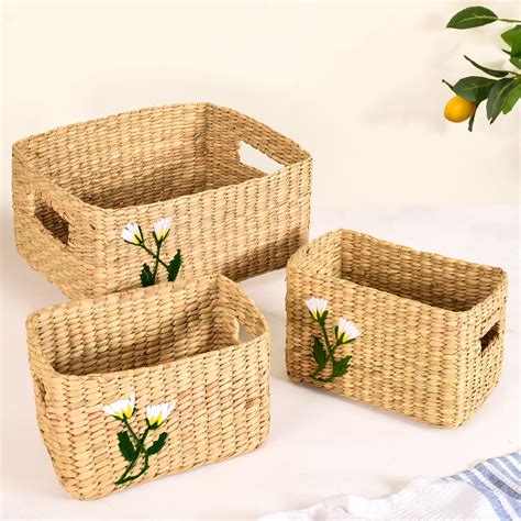 Sustainable Kauna Storage Baskets Set Of 3 Online - Premium Basket ...