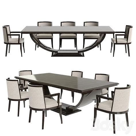 Artdeco Table group 3DS Max Model – 3DSky Model Free