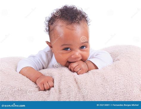 Newborn Baby African American Stock Image - Image of happy, ethnicity ...