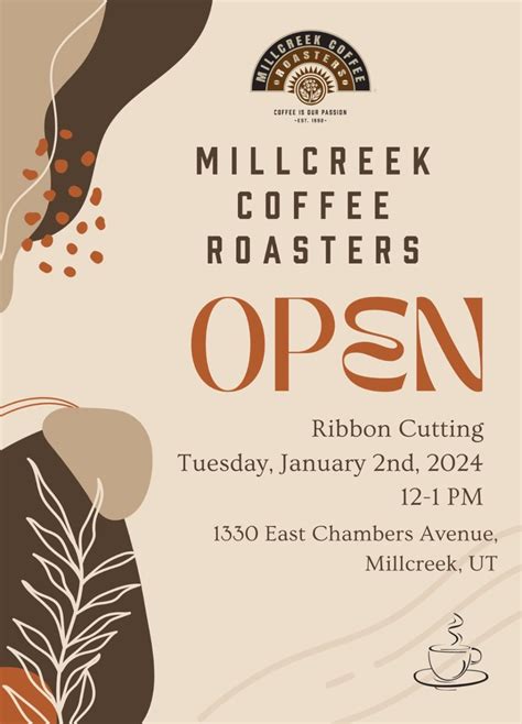 Millcreek Coffee Roasters had their soft opening TODAY, December 19th ...