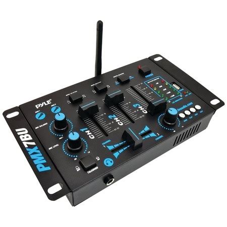 Pyle Bluetooth 3-Channel DJ Mixer PMX7BU | Zoro