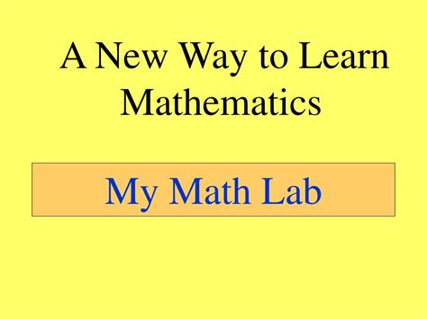 Image result for My Math Lab Tutorial