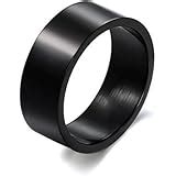 Asma lord of the rings stainless steel black color ring for men: Amazon ...