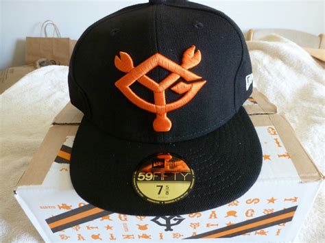 NEW Japan TOKYO YOMIURI GIANTS NEW ERA Baseball Cap Hat Black/ORANGE 7 ...
