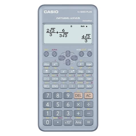 Casio FX-82ES Plus Blue 2nd Gen Non-Programmable Scientific Calculator ...