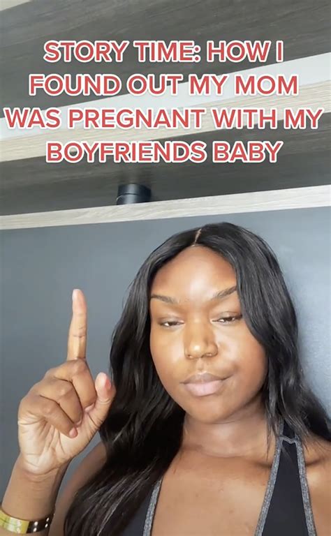 Woman discovers mother is pregnant with boyfriend's baby