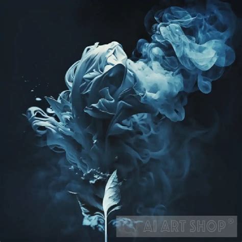 Abstract smoke painting
