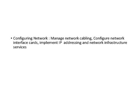 Unit 1: Configuring Network Cabling & Redundancy Techniques - Studocu