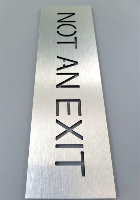 Not an Exit Sign for Doors. Do Not Exit Sign. No Exit. - Etsy