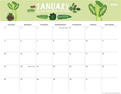 2025 Colorful Printable Calendar for Moms - iMOM