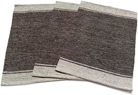 Buy H2H Rectangular Door Mat, Cotton Material, 3 Pc. Combo, Mixed ...