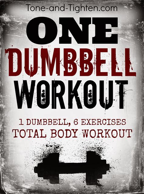 The One Dumbbell Workout – 6 amazing exercises you can do with just one ...
