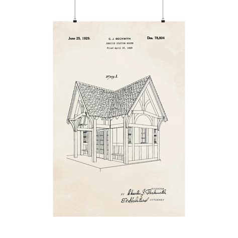 Service Station Designed by Charles Beckwith 1929 Vintage - Etsy