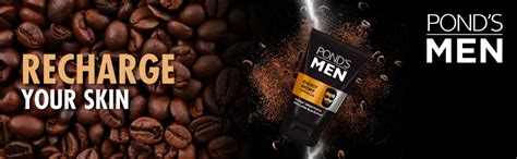 Pond's Men Energy Bright Anti-Dullness Facewash With Coffee Bean| 100 g ...
