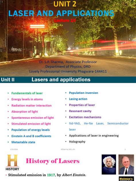 Image result for Lasers Lecture