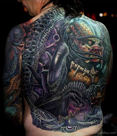 Alien Back Tattoo 的图像结果