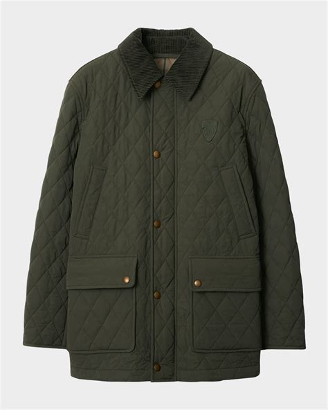 Burberry Quilted Fitted Barn Jacket | Neiman Marcus