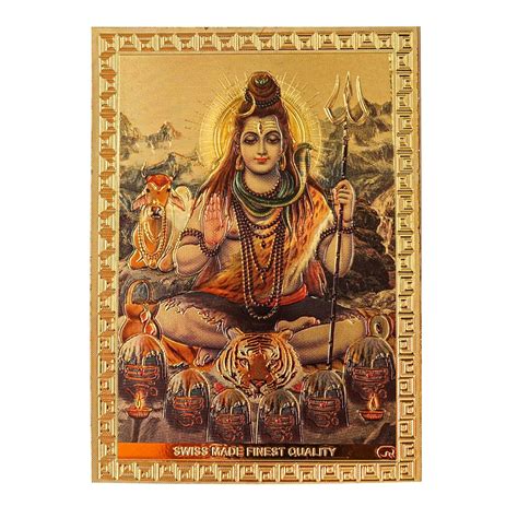 Hawai Small Pocket Size Lord Shiva Mahadev Bholenath Poster Sticker for ...