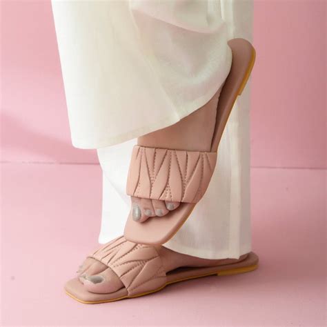 Pink Quilted Strap Flats – Dip Your Toes