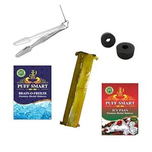 PUFF SMART Premium Herbal Flavors Icy Paan, Brain-O-Freeze, Tong And 1 ...