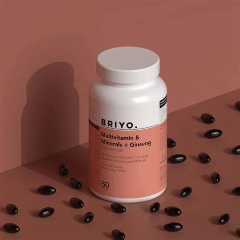 Buy BRIYO SUPPLEMENTS- DAILY MULTIVITAMINS & MINERALS + GINSENG - 1X(60 ...