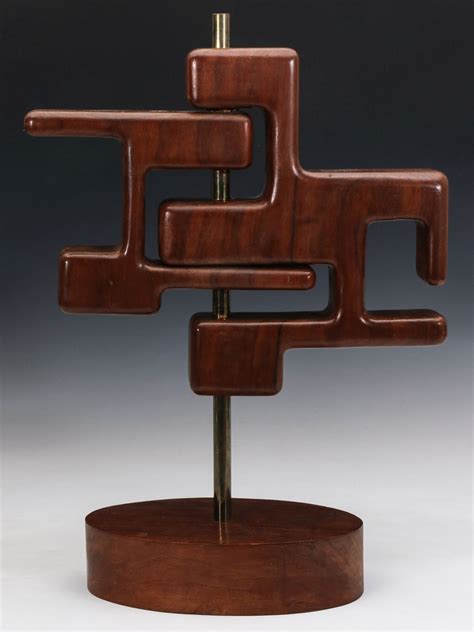 #277: CECIL HEDQUIST (20TH C.) ABSTRACT WOOD SCULPTURES