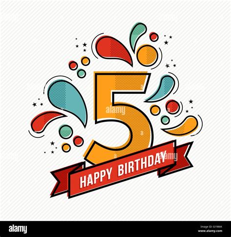 Happy 5th Birthday Clip Art