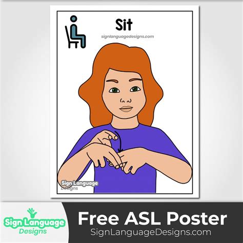 Image result for Sign Language for Sit
