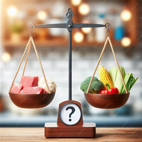 Premium Photo | Hanging scales on blurred kitchen background On one ...