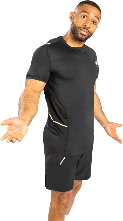 Buy Venum Men's Standard T-Shirt Black/Yellow at Ubuy India