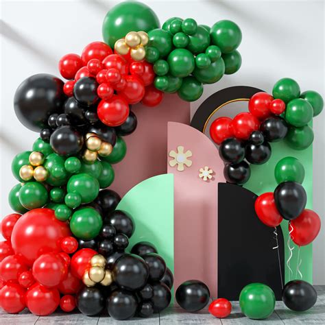Amazon.com: 126Pcs Balloon Garland Kit Red Green Black, Different Sizes ...