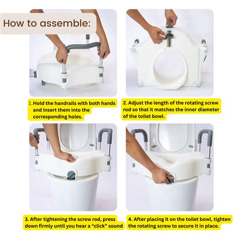 Toilet Raiser with Side Rails for Western Toilets | Safe & Sturdy Support