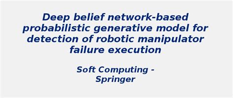 Deep belief network-based probabilistic generative model | S-Logix