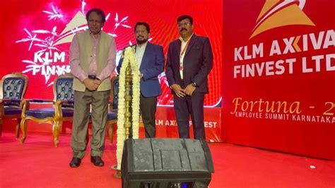KLM Axiva Finvest Marks 25th Silver Jubilee with Fortuna ’25 Employee ...