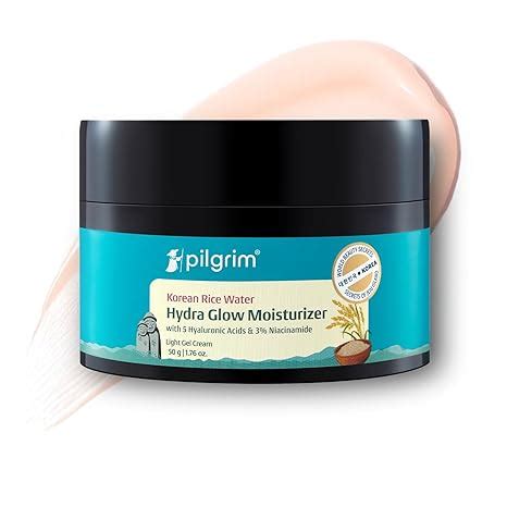 Buy Pilgrim Korean Rice Water Hydra Glow Moisturizer 50Gm with 5 ...