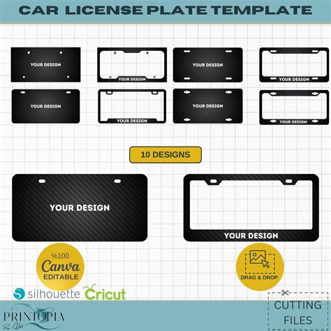 Editable Car License Plate Templates | Create Your Own Design | Perfect ...