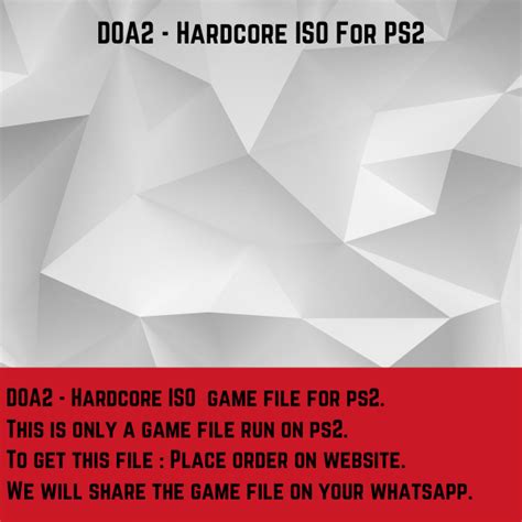 DOA2 - Hardcore ISO For PS2