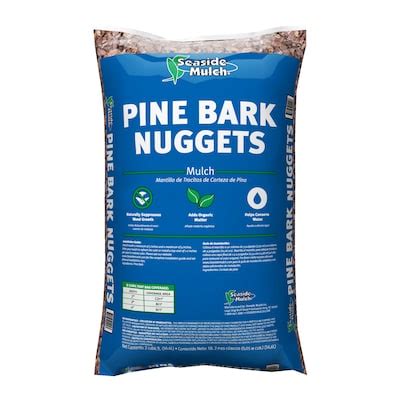 Pine bark nuggets Bagged Mulch at Lowes.com