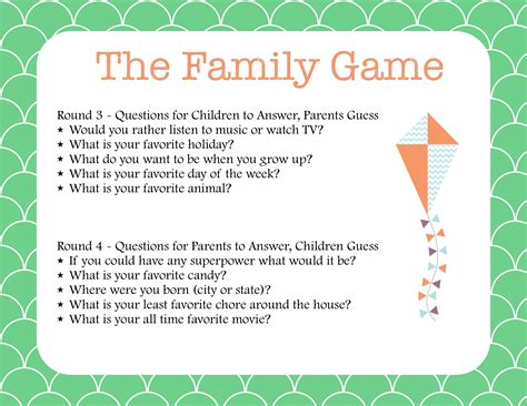Printable Family Reunion Games - Printable And Enjoyable Learning