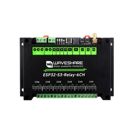 Industrial 6-Channel ESP32-S3 WiFi Relay Module with RS485 and Pico HAT ...