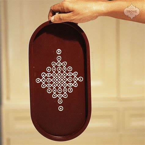 Kolam Serving Trays (Set of 2) – Trove Craft India