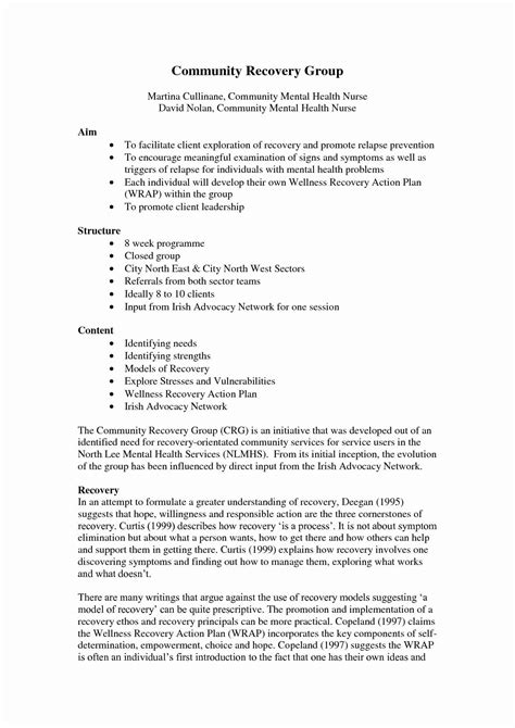 Wellness Recovery Action Plan - 10+ Examples, Format, Benefits, Pdf