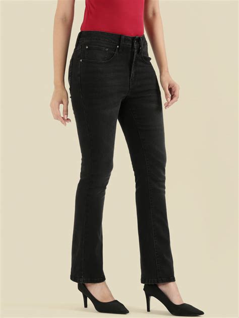 Black Denim Boot Cut Jeans – Go Colors India