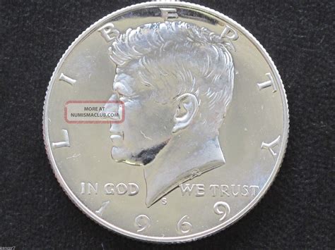 1969 - S Kennedy Half Dollar 40% Silver Proof U. S. Coin D4760