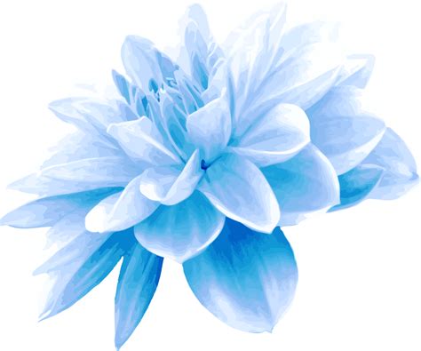 Clipart - Blue flower