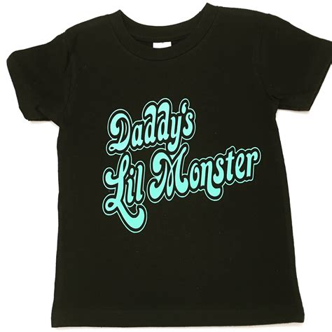 Daddy's LIl Monster Shirts Daddy's Little Monster Tee | Etsy