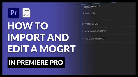 Image result for Mogrt File Tutorial