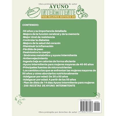 Ayuno Intermitente Para Mujeres Mayores de 50 Años: | Ubuy India